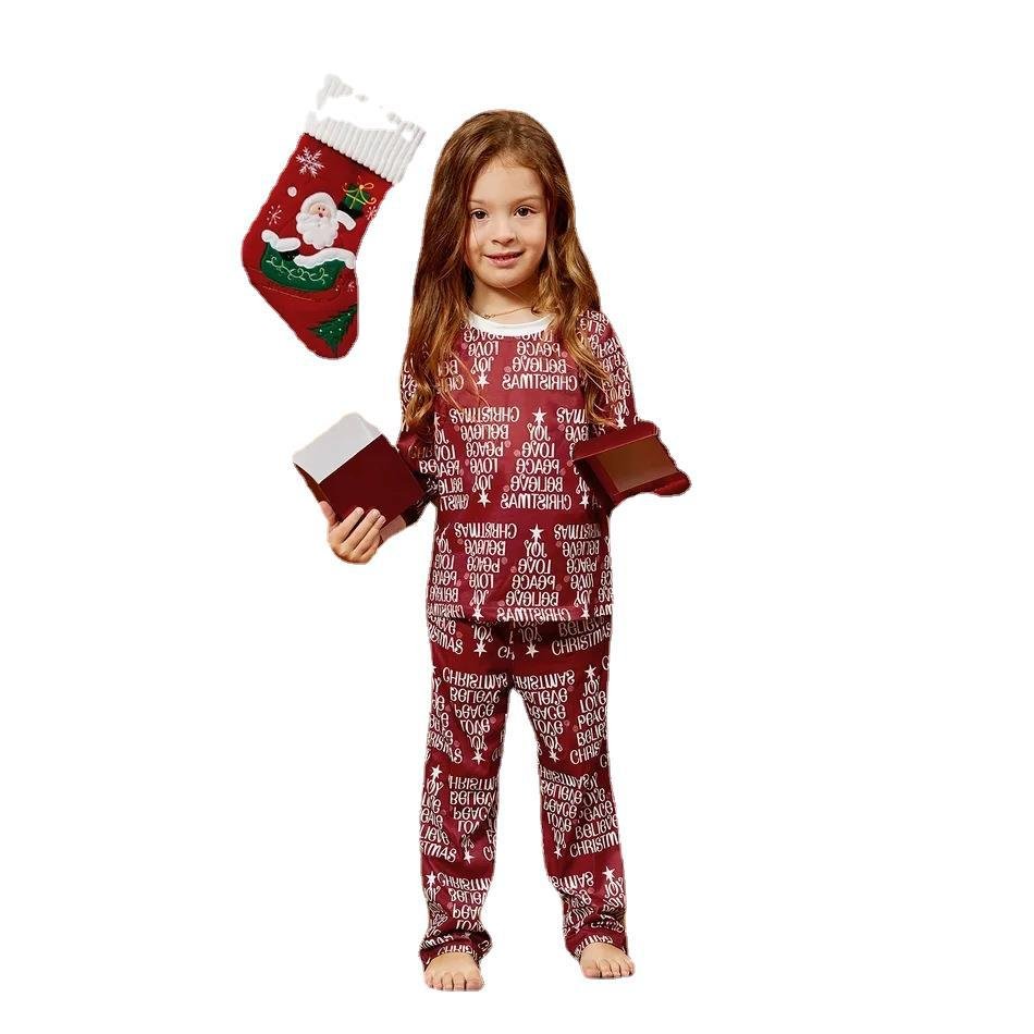 Family Matching Christmas Tree Suits Family Look Pajama Set