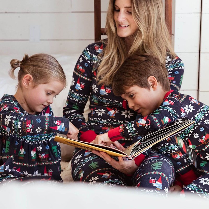 Christmas Santa and Snowflake Patterned Family Matching Pajamas Sets£¨Plus Size£©