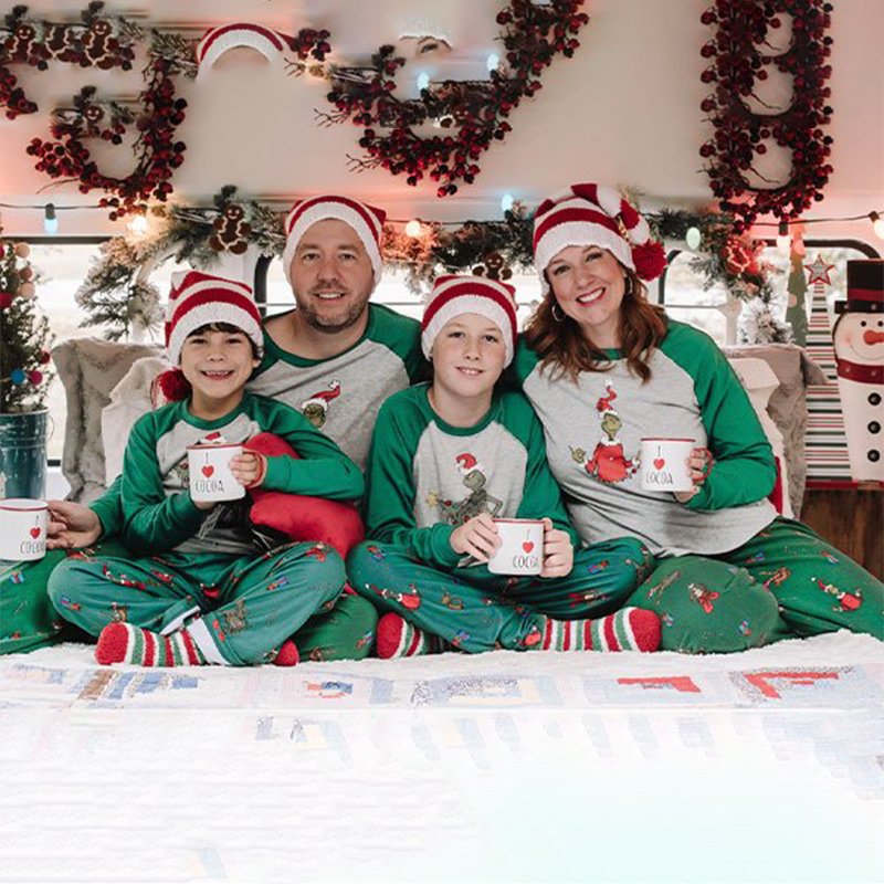 Family Matching The Grinch Pajamas Set£¨Plus Size£©