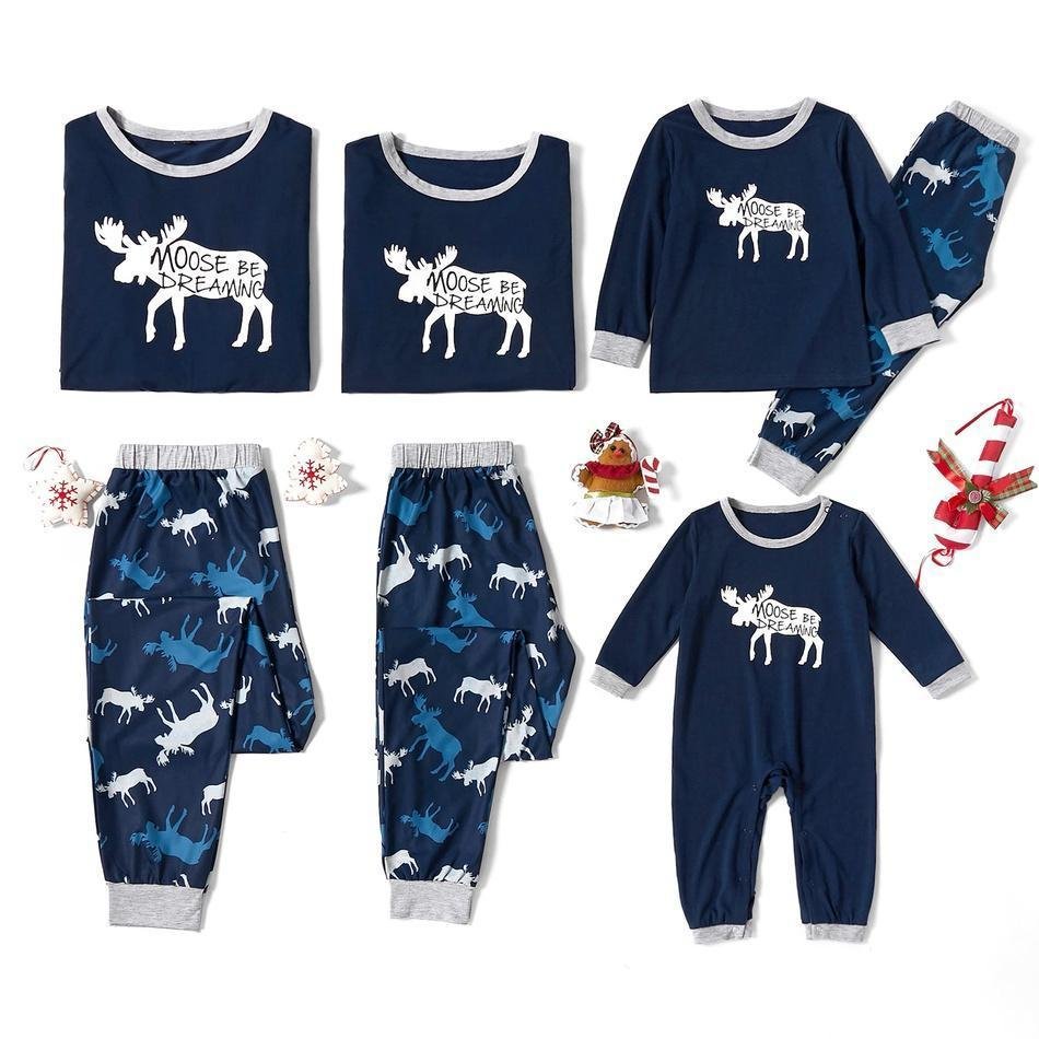 Christmas ' Moose Be Dreaming ' Family Matching Pajamas Set