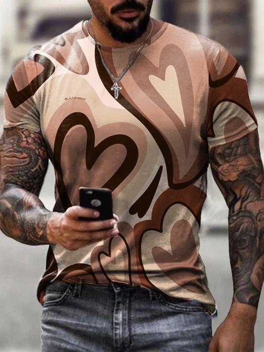 Men Print Casual T-shirts-06