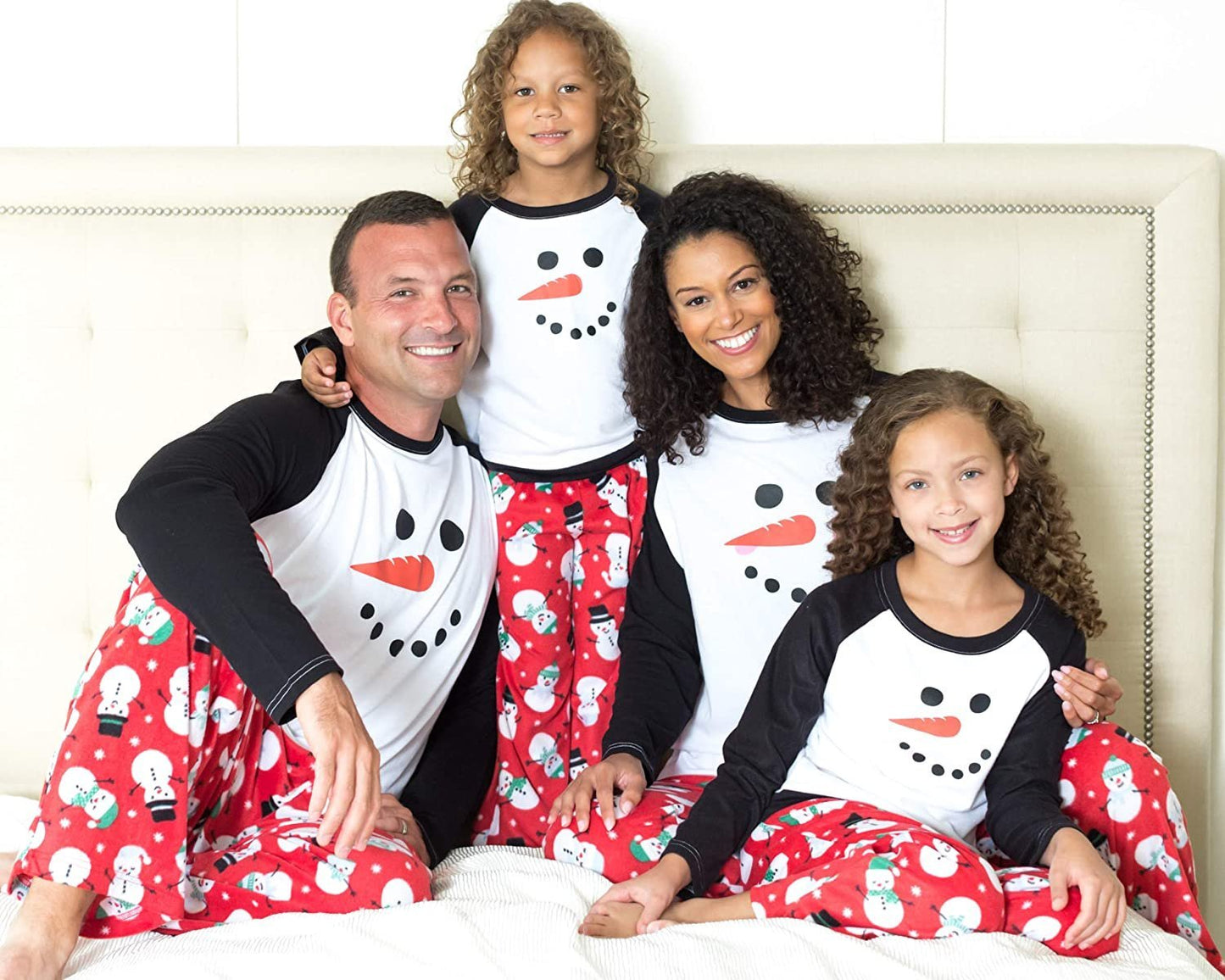 Matching Family Christmas Pajama Sets, Fleece Snowman