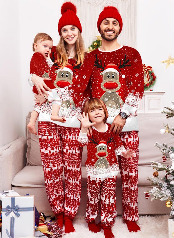 Christmas Deer Family Matching Pajamas